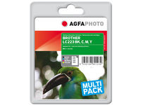 AgfaPhoto Ink B/C/M/Y LC223VALPB Pages 550, 16ml + 3x10ml APB223SETD - eet01
