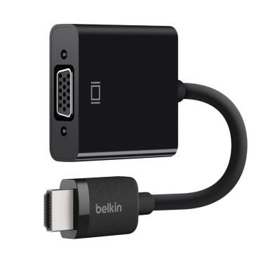 Belkin HDMI/VGA Adapter black w. PoE+ 4x SFP retail AV10170BT - eet01