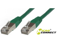 B-FTP6005G MicroConnect FTP CAT6 0.5M GREEN PVC 4x2xAWG 26 CCA - eet01