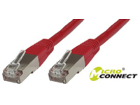 B-FTP6005R MicroConnect FTP CAT6 0.5M RED PVC 4x2xAWG 26 CCA - eet01