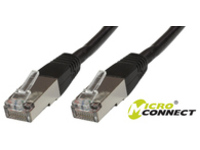 B-FTP601S MicroConnect FTP CAT6 1M BLACK PVC 4x2xAWG 26 CCA - eet01