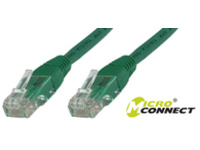 MicroConnect U/UTP CAT5e 0.5M Green PVC Unshielded Network Cable, B-UTP5005G - eet01