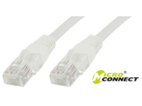 B-UTP5005W MicroConnect UTP CAT5E 0.5M WHITE PVC 4x2xAWG 26 CCA - eet01