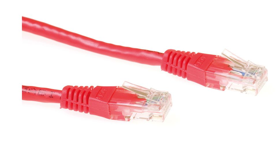 MicroConnect U/UTP CAT6 5M Red PVC Master Carton Qty : 80pcs B-UTP605R-B - eet01