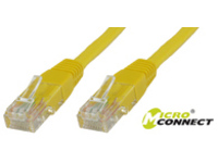 B-UTP605Y MicroConnect UTP CAT6 5M Yellow PVC 4x2xAWG 26 CCA - eet01