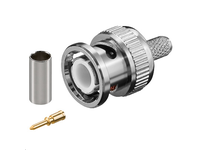 MicroConnect BNC crimp plug for RG58 Cable with gold pin BNC58M - eet01