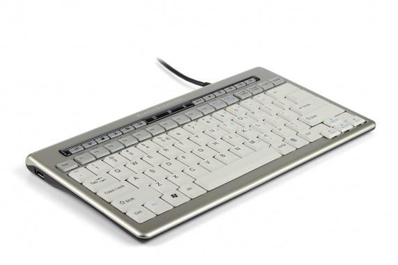 BakkerElkhuizen S-Board 840 Design Keyboard Silver/black French BNES840DFR - eet01