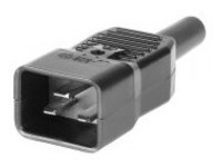 MicroConnect C20 Connector Black With screw Terminals C20PLUG - eet01