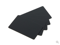 Evolis PVC-U plastic cards, 500 pcs. 30 mil, mat blank black C8001 - eet01