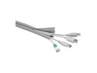 MicroConnect Cablesock W/hook and loop 1,8m Tube dimameter: 2-4cm Silver CABLESOCK2 - eet01