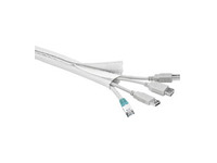 MicroConnect Cablesock W/hook and loop 1,8m Tube dimameter: 2-4cm White CABLESOCK3 - eet01