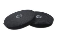 CABLETAPE1 MicroConnect Velcro tape on roll, Black Length 10m, Width 15mm, - eet01