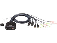 Aten CS22DP 2-Port Cable KVM Switch USB and DisplayPort with  CS22DP-AT - eet01