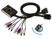 Aten CS682 2-Port Cable KVM Switch USB, DVI and Audio with  CS682-AT - eet01