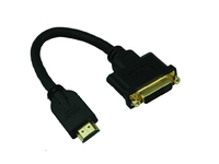 DVIHDMI15CM MicroConnect Adapter DVI-F -  HDMI-M, 15CM Black - eet01