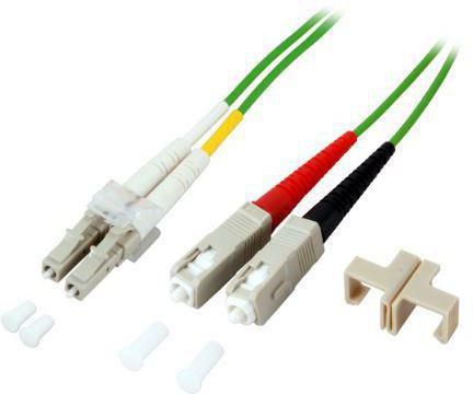 MicroConnect Fiber Patch Cable -  LC/UPC-SC/UPC 10m OM5 MM  FIB561010 - eet01
