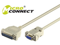 MicroConnect Serial Cable DB9-DB25 1,8m DB9-DB 25 Male - Female IBM029-2 - eet01