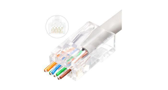 Lanview RJ45 UTP plug Cat6 for  AWG23-24 stranded/solid  LVN125305 - eet01