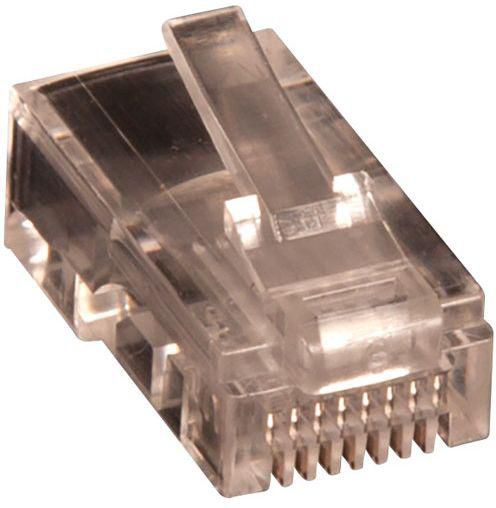 Lanview RJ45 UTP plug Cat5e for AWG  24-26 solid conductor 10pcs.  LVN125432 - eet01