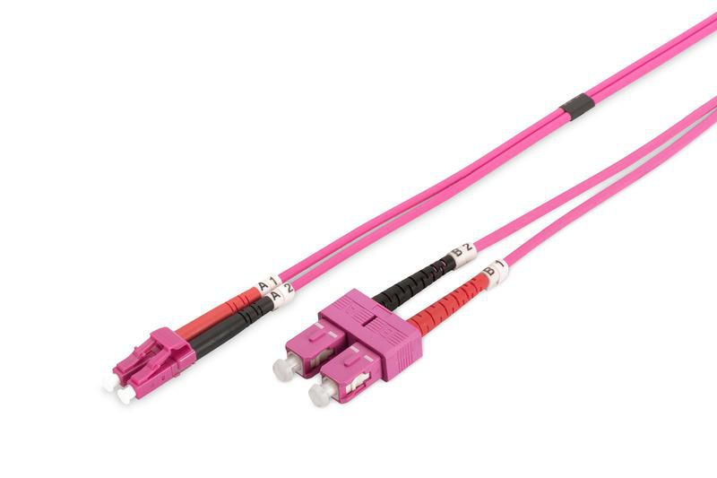 Lanview SC-LC Multimode fibre cable  Duplex 2m OM4 LSZH  LVO231814 - eet01
