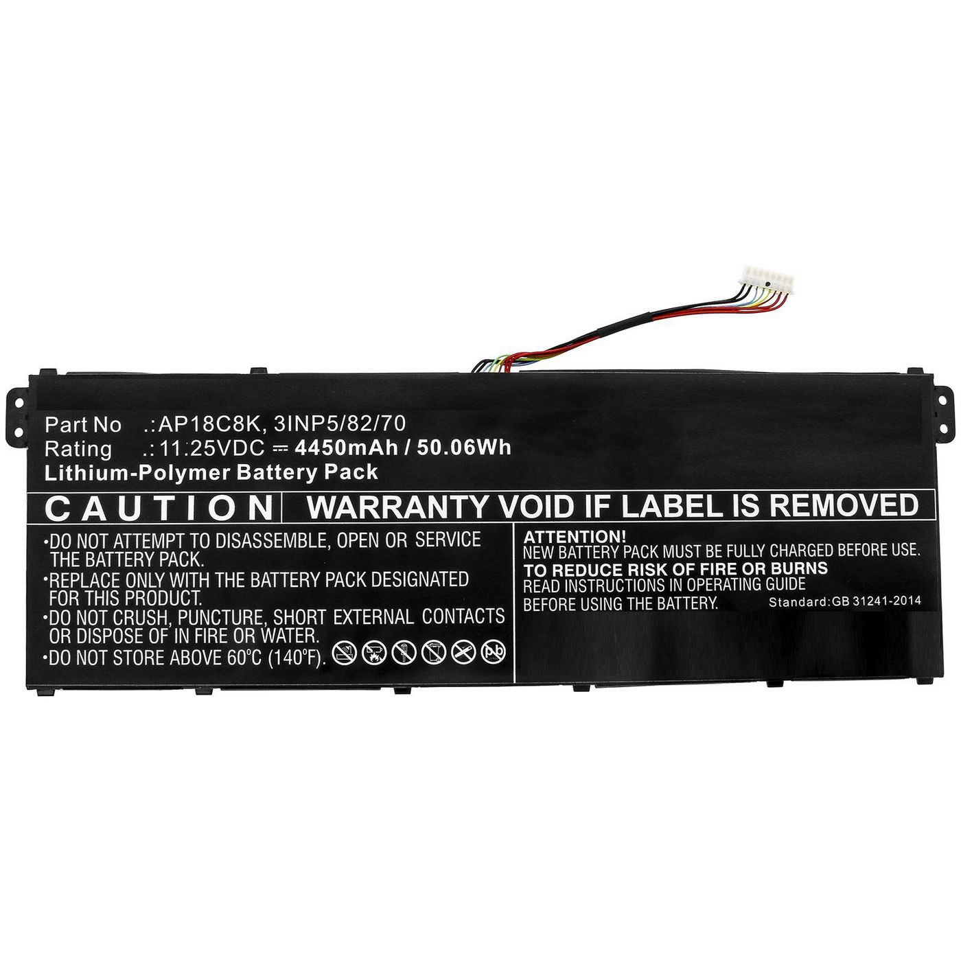 CoreParts Laptop Battery for Acer 50.06Wh Li-Pol 11.25V 4450mAh  MBXAC-BA0099 - eet01