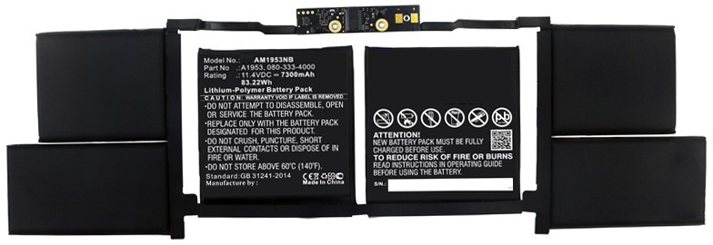 CoreParts Laptop Battery for Apple 83WH 6 Cell Li-Po 11.4V  MBXAP-BA0070 - eet01