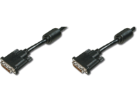MicroConnect DVI-D 24+1-pin w. Ferrit, M-M Full HD 1080p, Dual Link, 2m MONCC2F - eet01