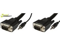 MicroConnect SVGA HD15 3m M-M. 3.5MM 2X 3.5MM 30CM & 62CM M-M MONGG3BMJ - eet01