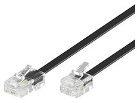 MPK460S MicroConnect RJ11-RJ45 10M M/M Black 6P/4C-8P/4C - eet01