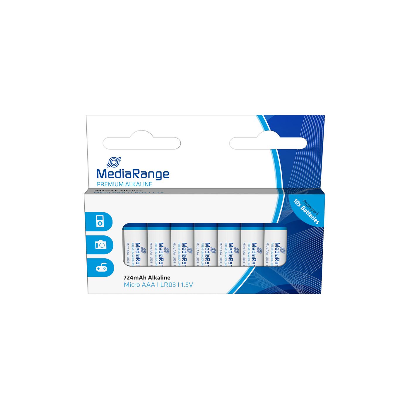 MediaRange Batterie Prem. Blister AAA Alkalin MRBAT102 - eet01