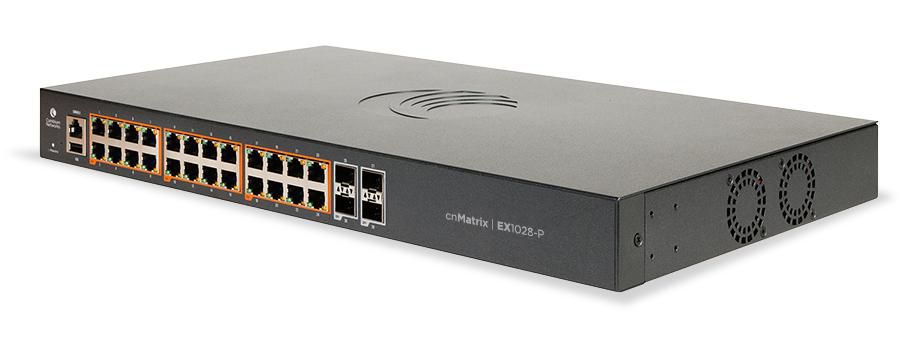 Cambium Networks CnMatrix EX1028-P,  Intelligent Ethernet PoE+  MX-EX1028PXA-E - eet01