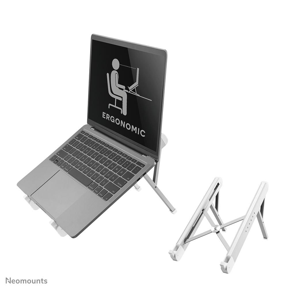 Neomounts by Newstar Foldable Notebook Desk Stand  (ergonomic) Silver laptop  NSLS010 - eet01
