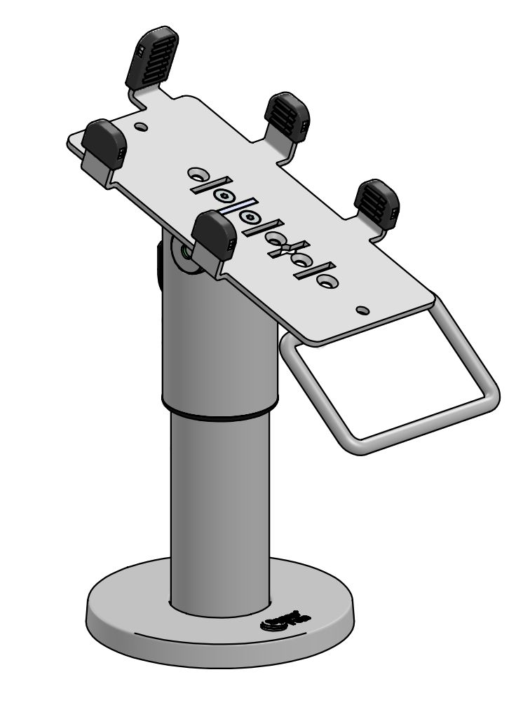 Ergonomic Solutions PAX A35 DuraTilt SP1, 120mm  (with handle) - BLACK -  PAX035-D-02 - eet01