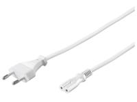 PE0307100W MicroConnect Power Cord Notebook 10m White  - eet01