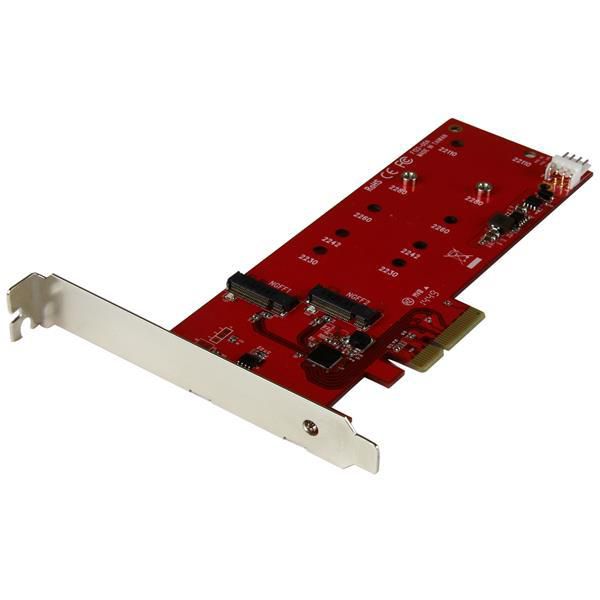 StarTech.com 2X M.2 SSD CONTROLLER - PCIE 2x M.2 SATA SSD Controller  PEX2M2 - eet01