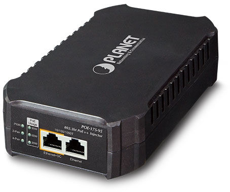 Planet Single-Port 10/100/1000Mbps 802.3bt PoE Injector (95 POE-175-95 - eet01