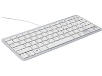 R-Go Tools Compact Keyboard, (BE), white AZERTY, wired. Windows, Linux RGOECBEW - eet01