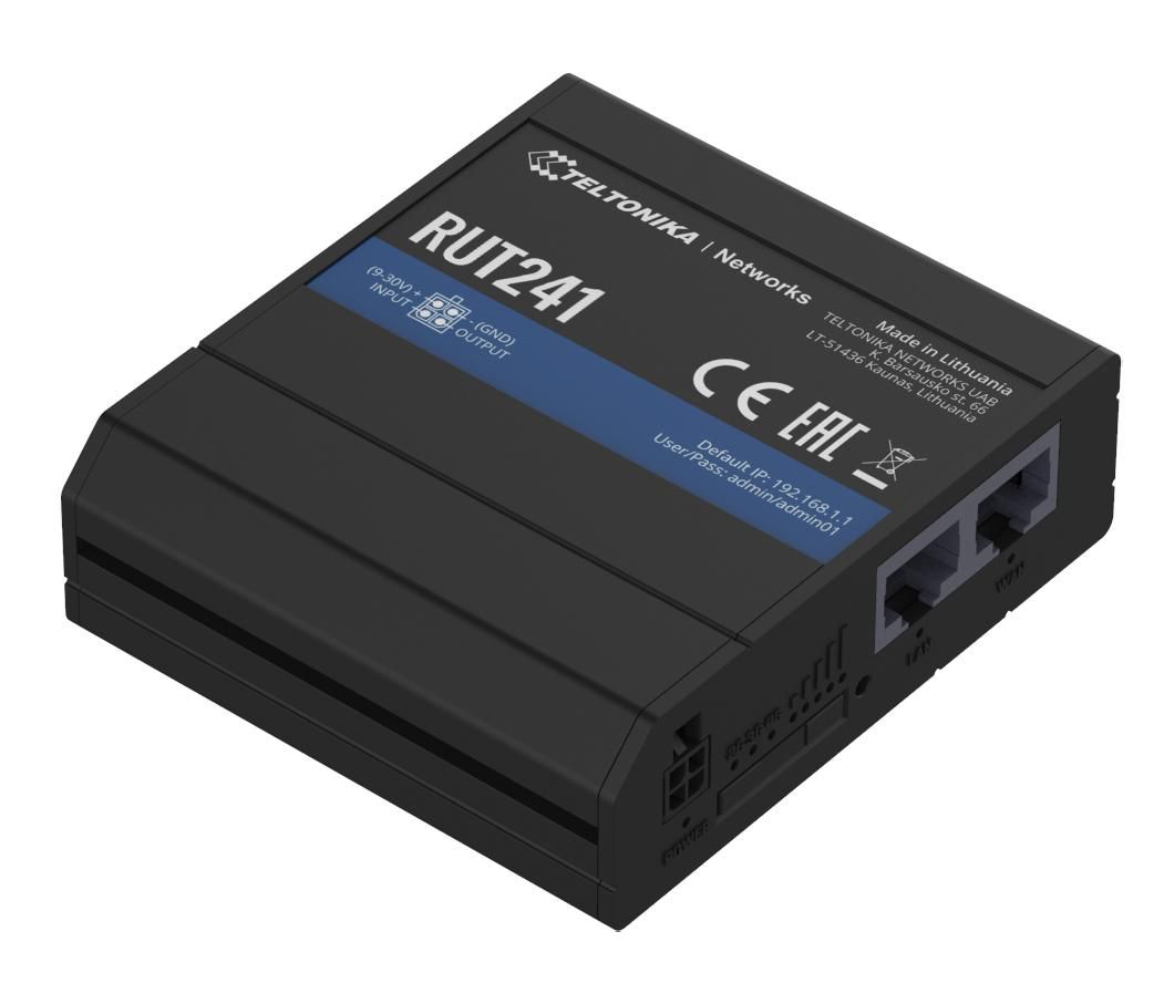 Teltonika RUT241 (EU) 4G LTE ROUTER  With Mediatek processor  RUT241010000 - eet01