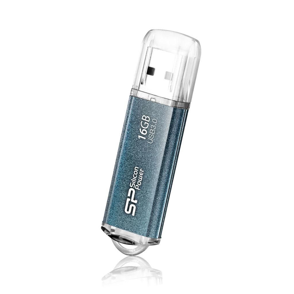 Silicon Power USB-Stick 16GB USB3.0 M01 Blue Marvel M01 16GB, 16 GB, USB  SP016GBUF3M01V1B - eet01