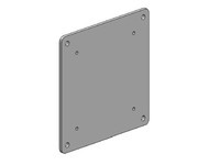 Ergonomic Solutions SpacePole VESA 75 - 100  Converter Plate - BLACK Black SPV3304-02 - eet01