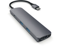 Satechi Type-C USB Passthrough HDMI Hub Space Gray ST-CMAM - eet01