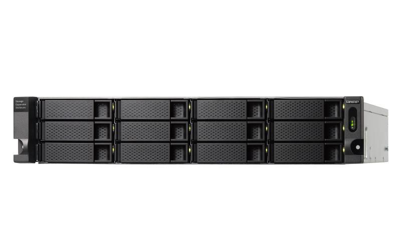 QNAP 12-bay 2U rackmount USB-C 3.1  Gen2 10Gbps JBOD expansion  TL-R1200C-RP - eet01