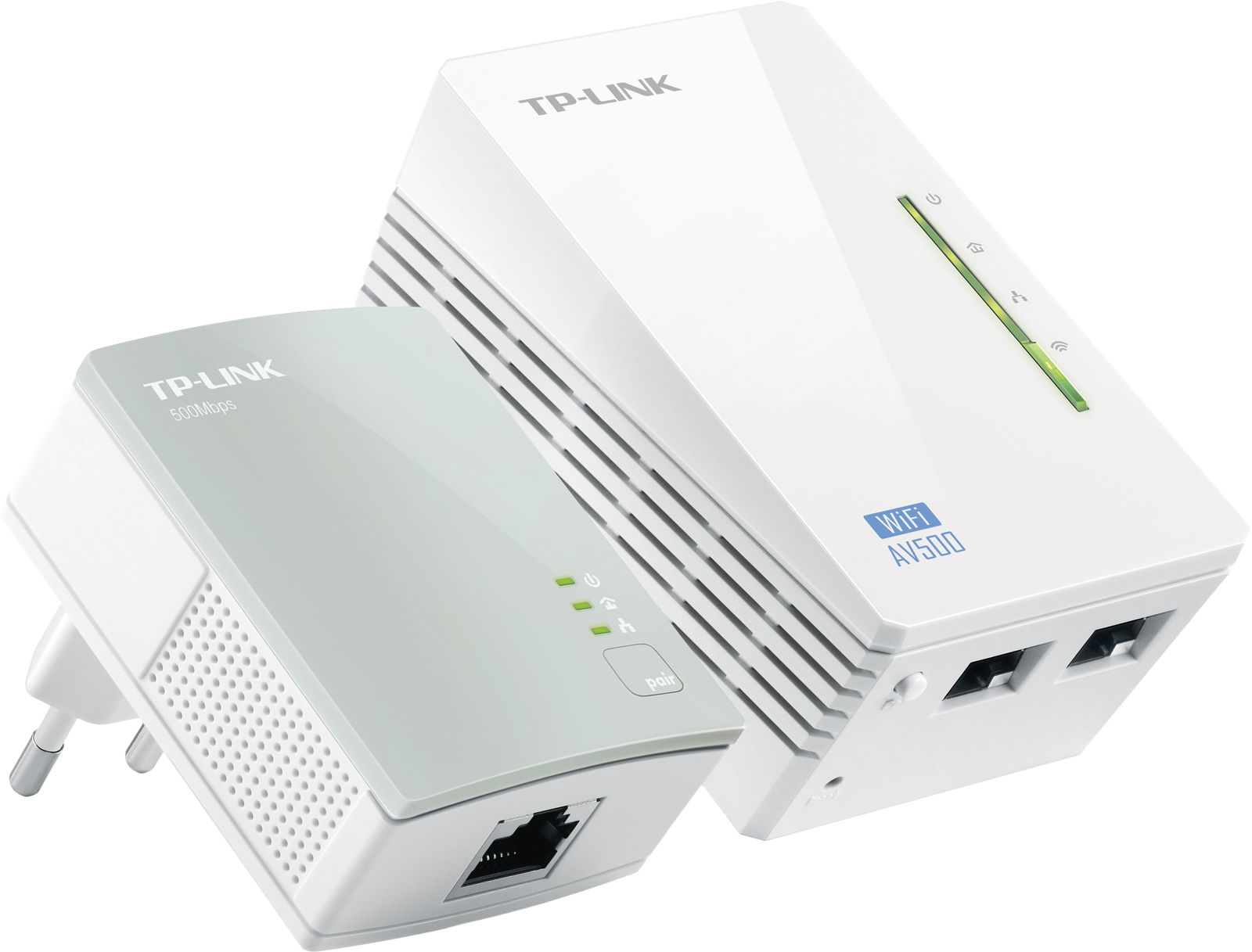 TP-Link AV600_ 300Mbps 2-port WL EU Ext Kit TL-WPA4220+TL-PA4010 TL-WPA4220KIT - eet01