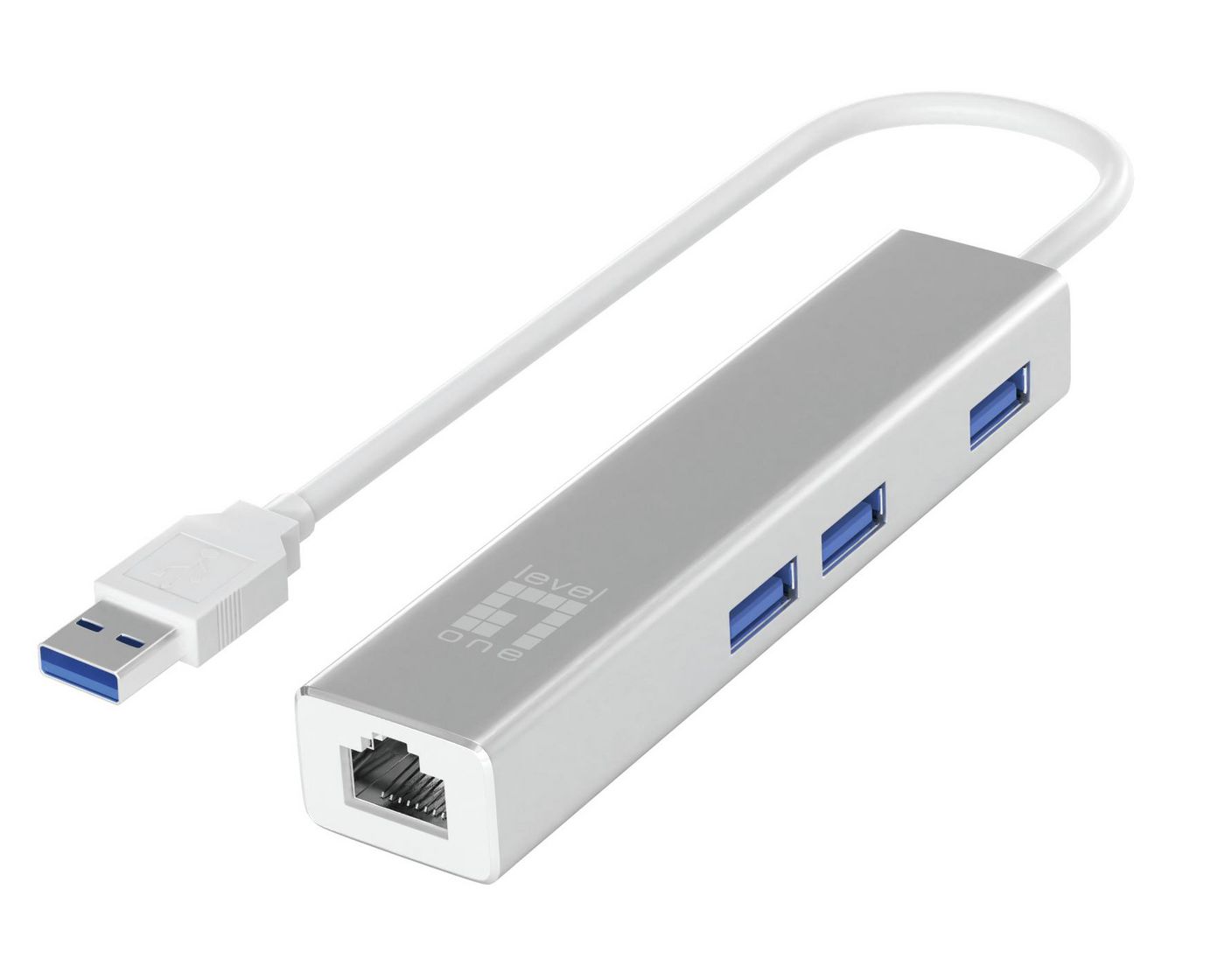 LevelOne Netw adaptor USB-Hub 3-Port Wake-on-LAN USB-0503 - eet01