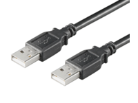 USBAA05B MicroConnect USB2.0  A - A 0,5m. M-M, BLACK Hi-Speed cable - eet01