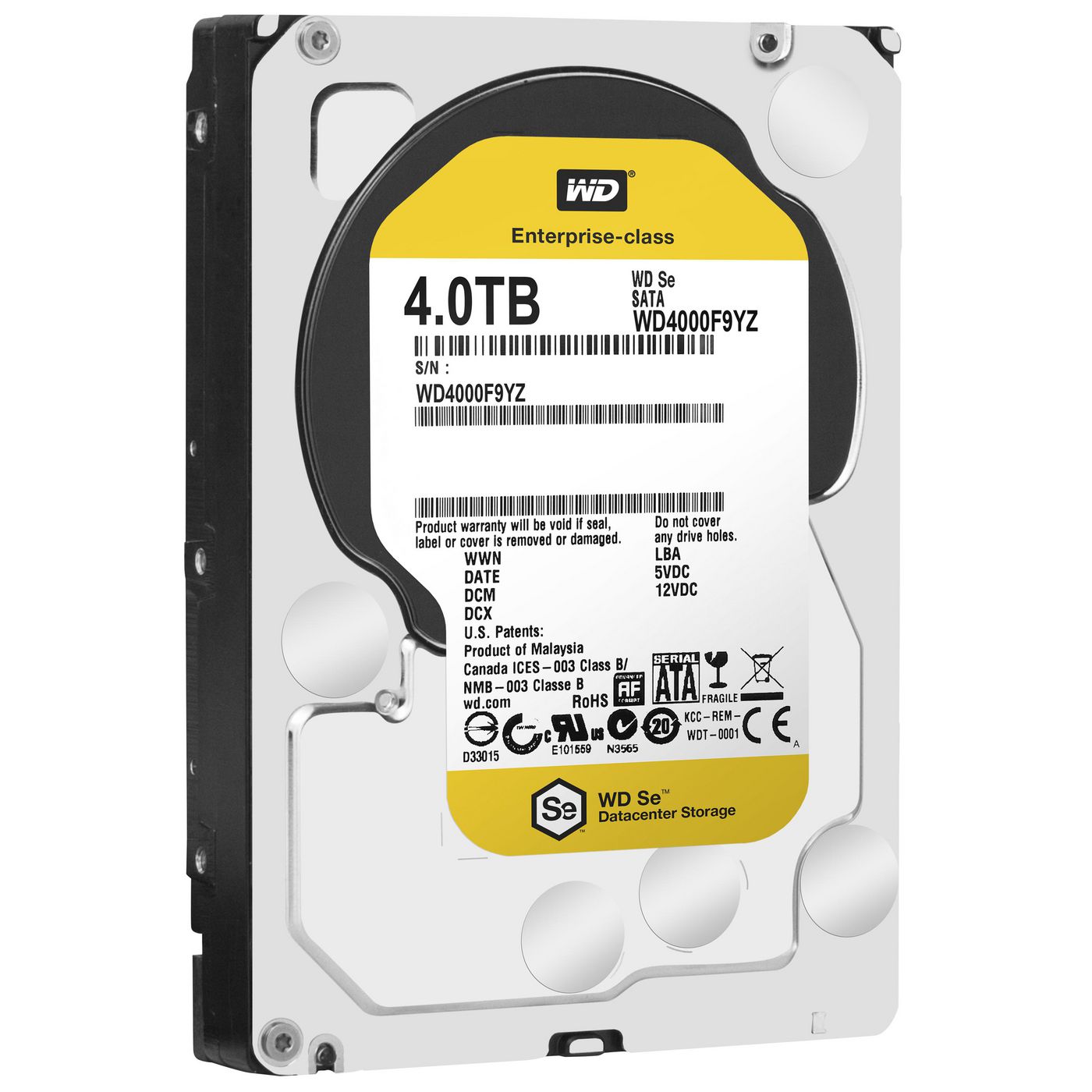 Western Digital 4TB 7200RPM 6GB/s 3.5" HDD **Refurbished** WD4000F9YZ-RFB - eet01