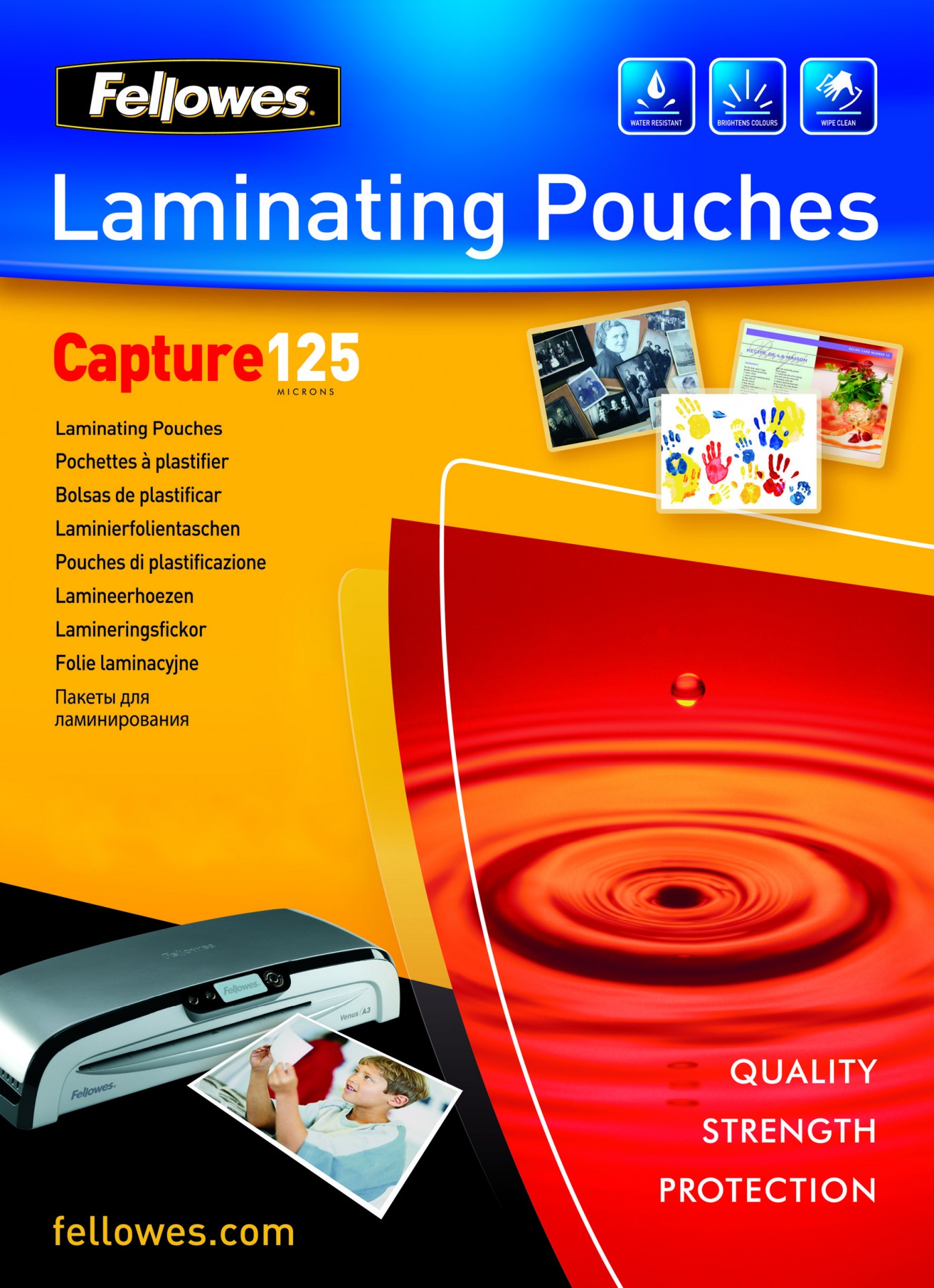 fellowes Fellowes Laminating Pouch A4 2x125 Micron 5307407 (pk100) 5307407 - AD01