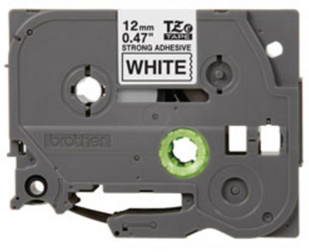 Bro 12mm Black On White Tape Tzes231 - WC01