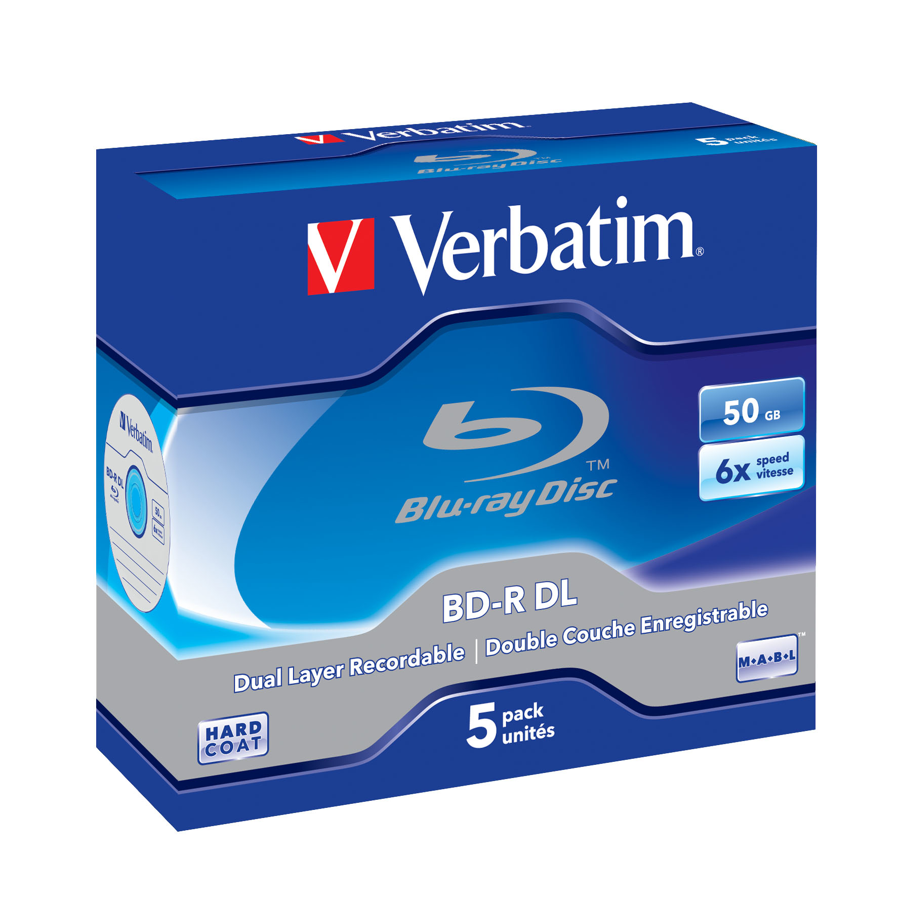Verbatim BD-R DL 50GB 6x 5pk JC 43748 - CMS01