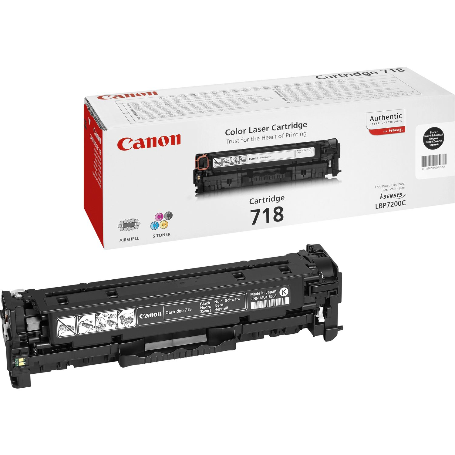 Canon Crg 718 Black Toner 2662b002aa 2662b002aa - WC01
